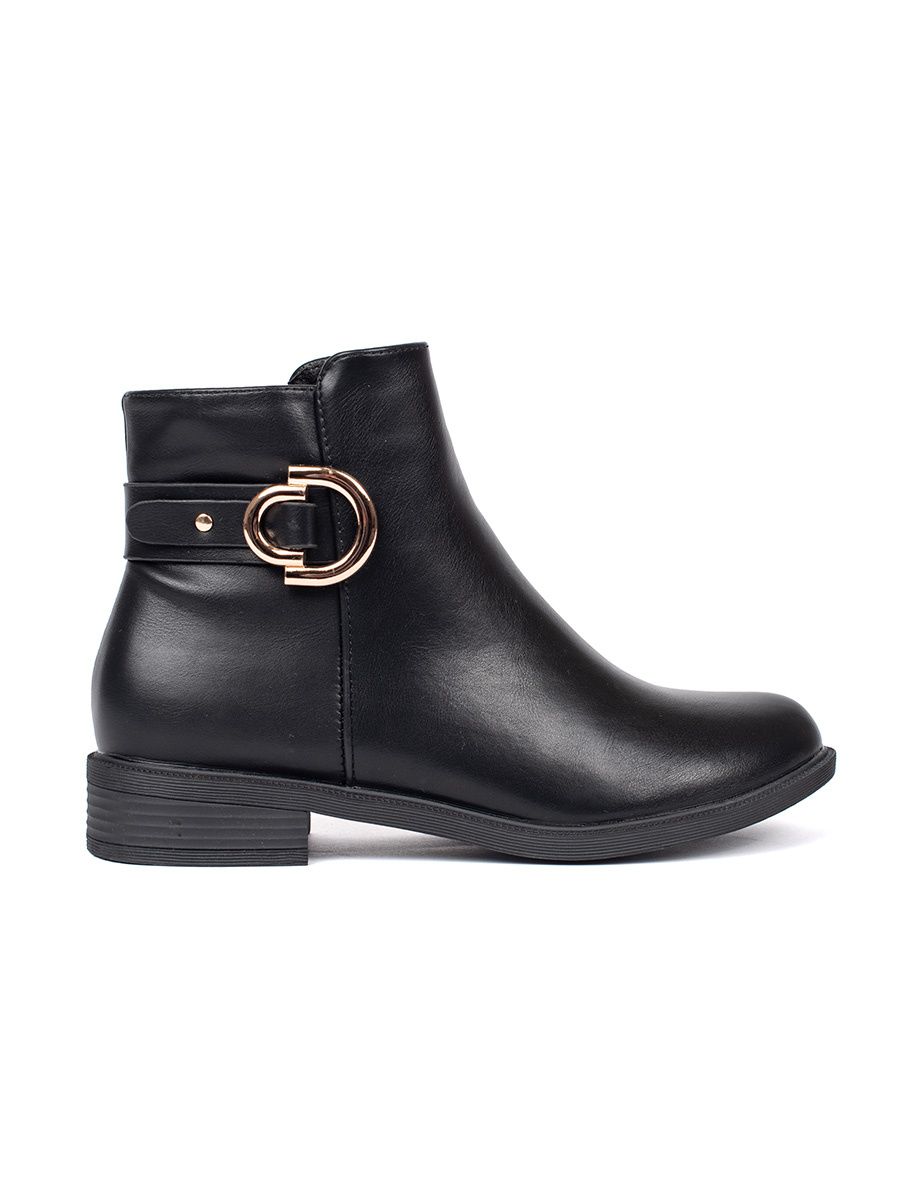 Schwarze klassische Damen Stiefeletten