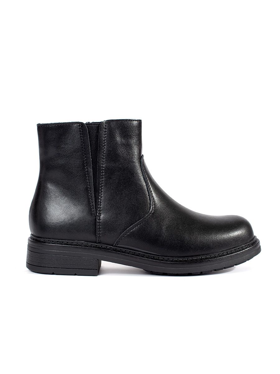 Schwarze Leder Stiefeletten Sergio Leone