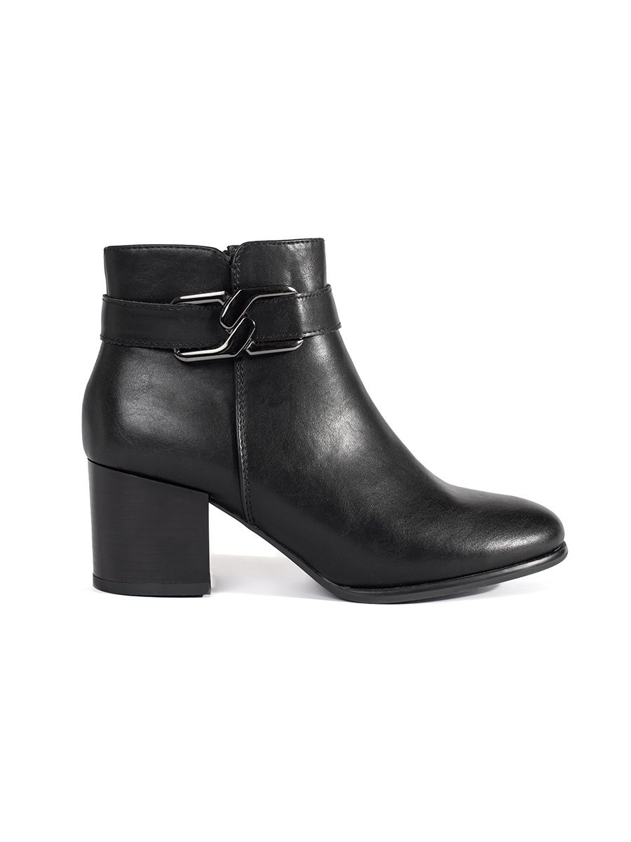 Schwarze Ankle Boots Sergio Leone mit Absatz