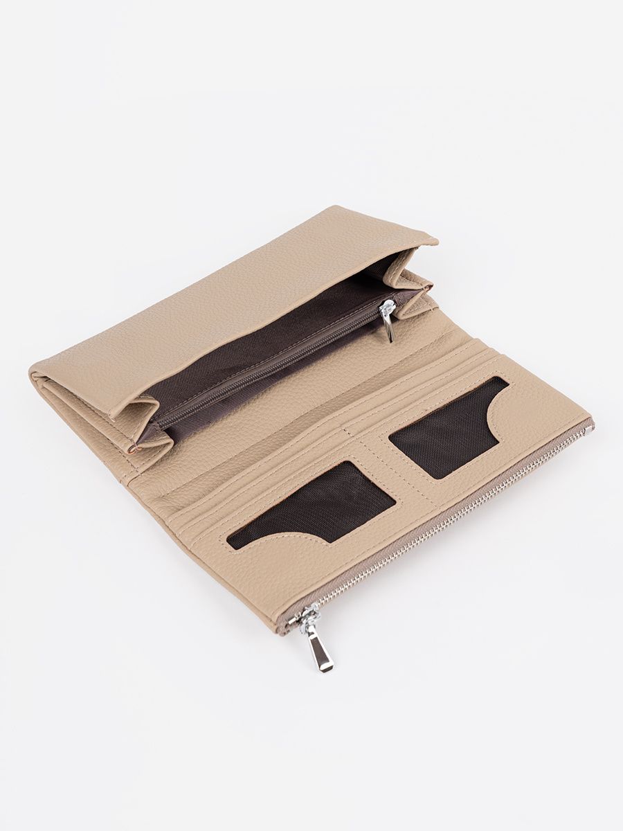 Klassische Damenbörse in Beige