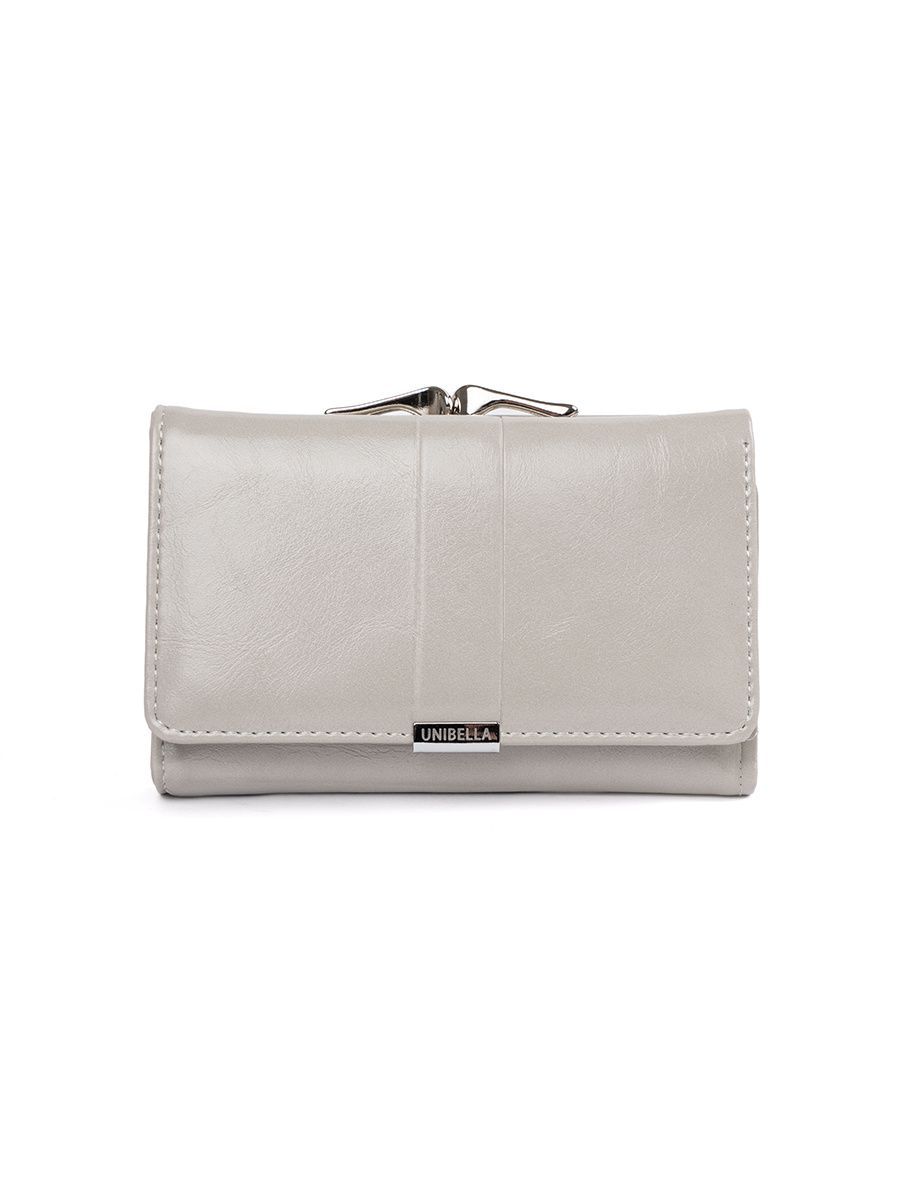 Elegante graue Geldbörse aus ökologischem Leder