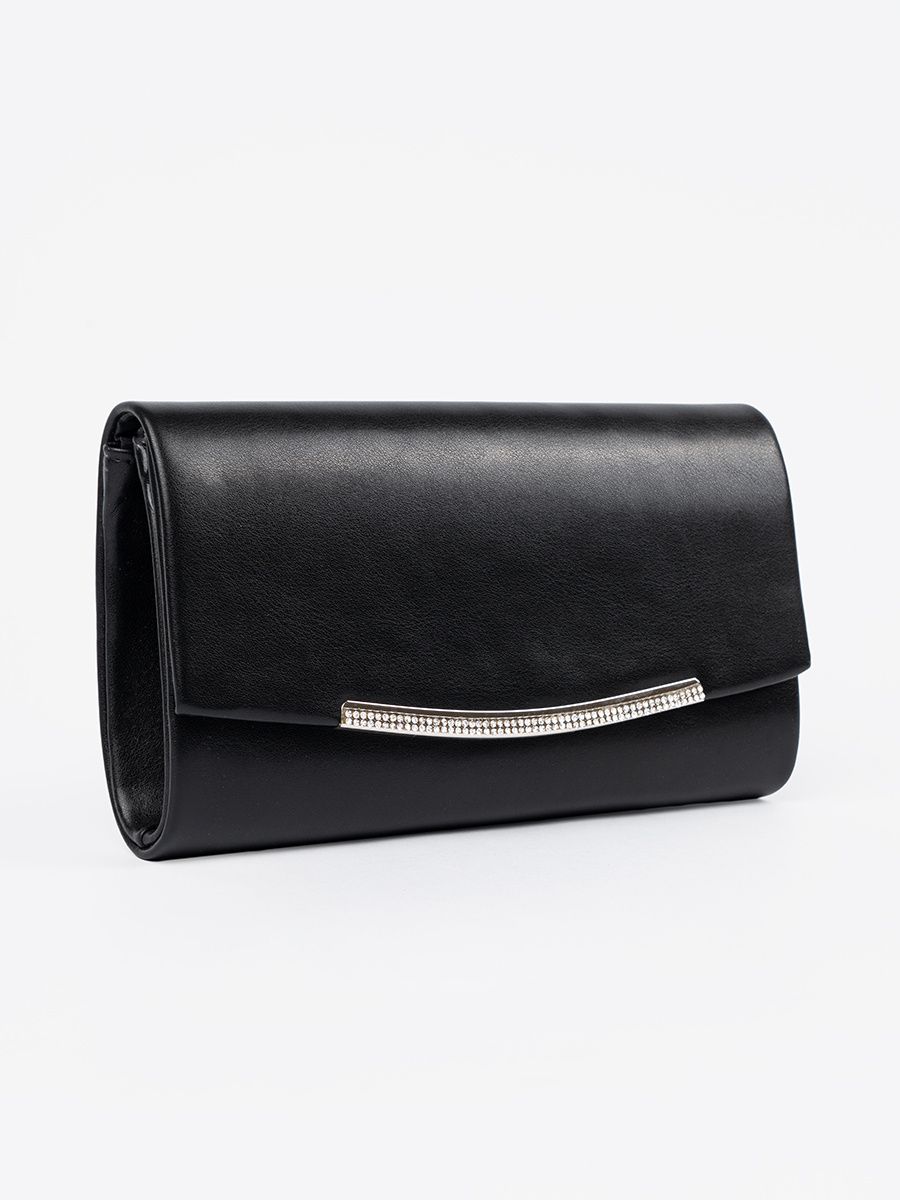 Elegante schwarze Handtasche mit Kette