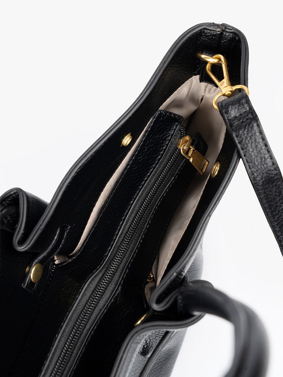 Klassische Shopper aus strukturiertem Kunstleder