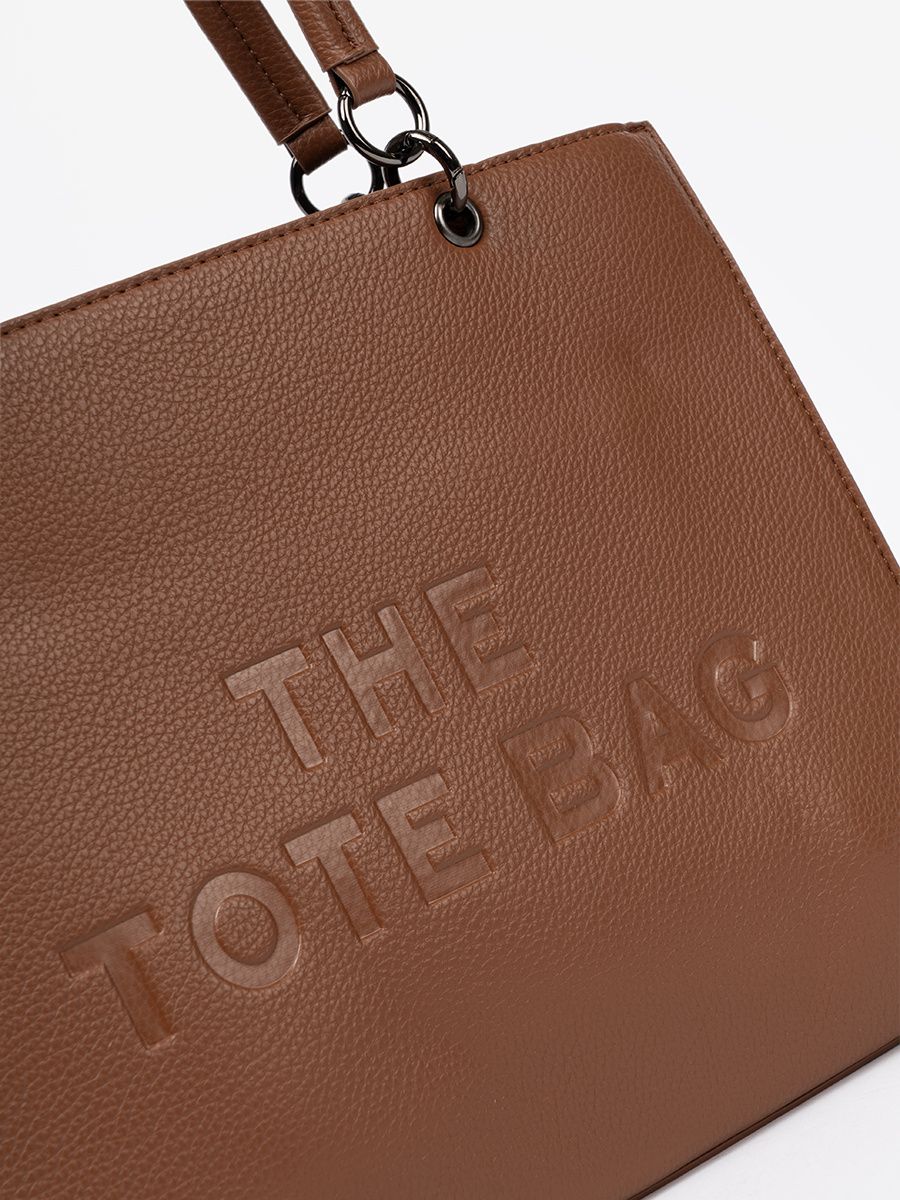 Tote Tasche in warmem Braun