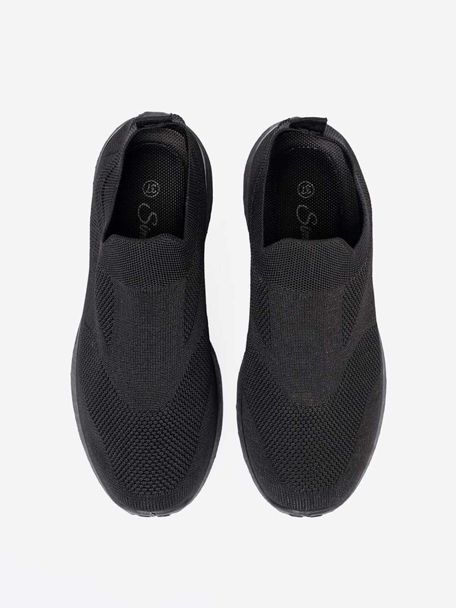 Schwarze Slip-On Sneakers