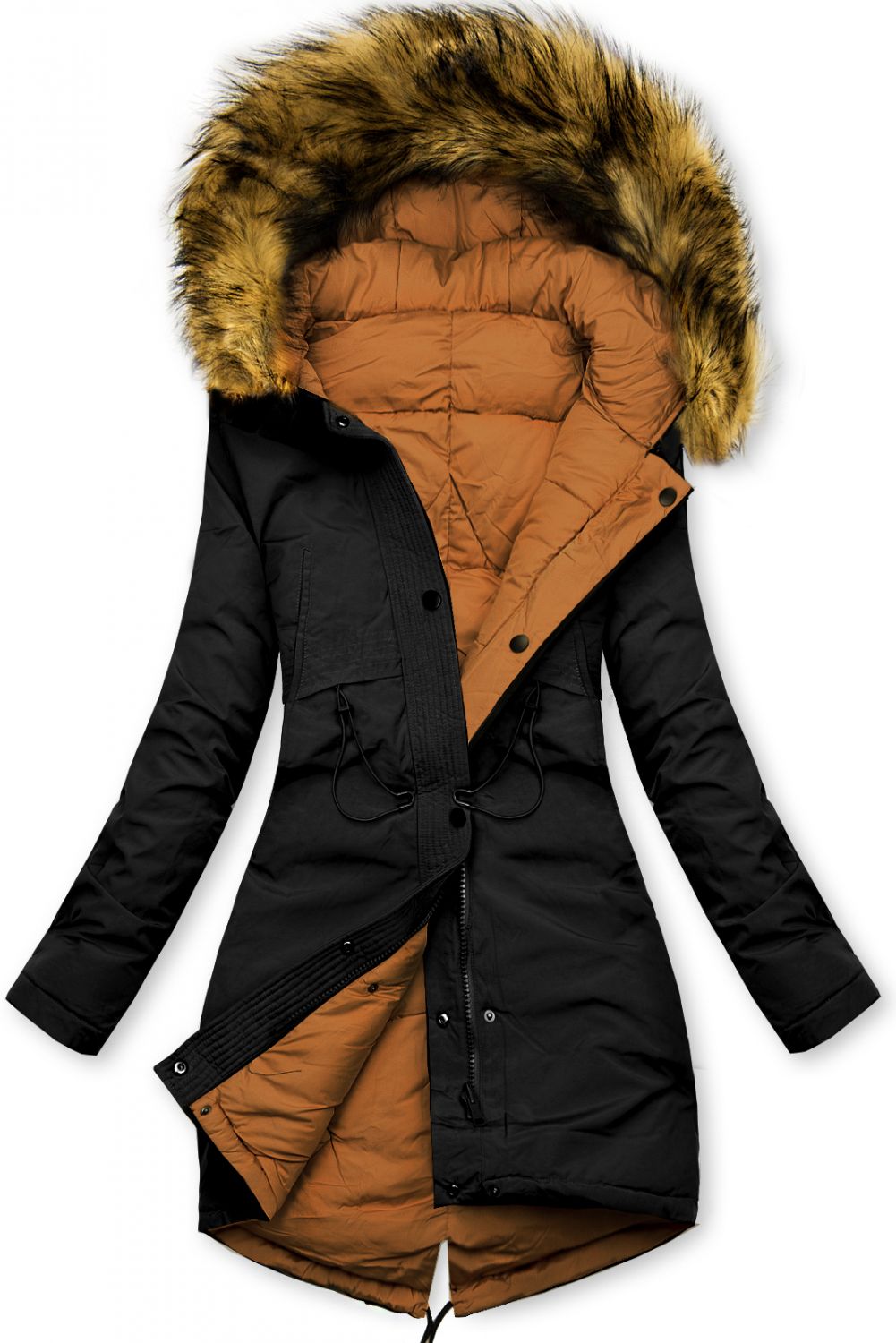 Winter Wendejacke schwarz/braun