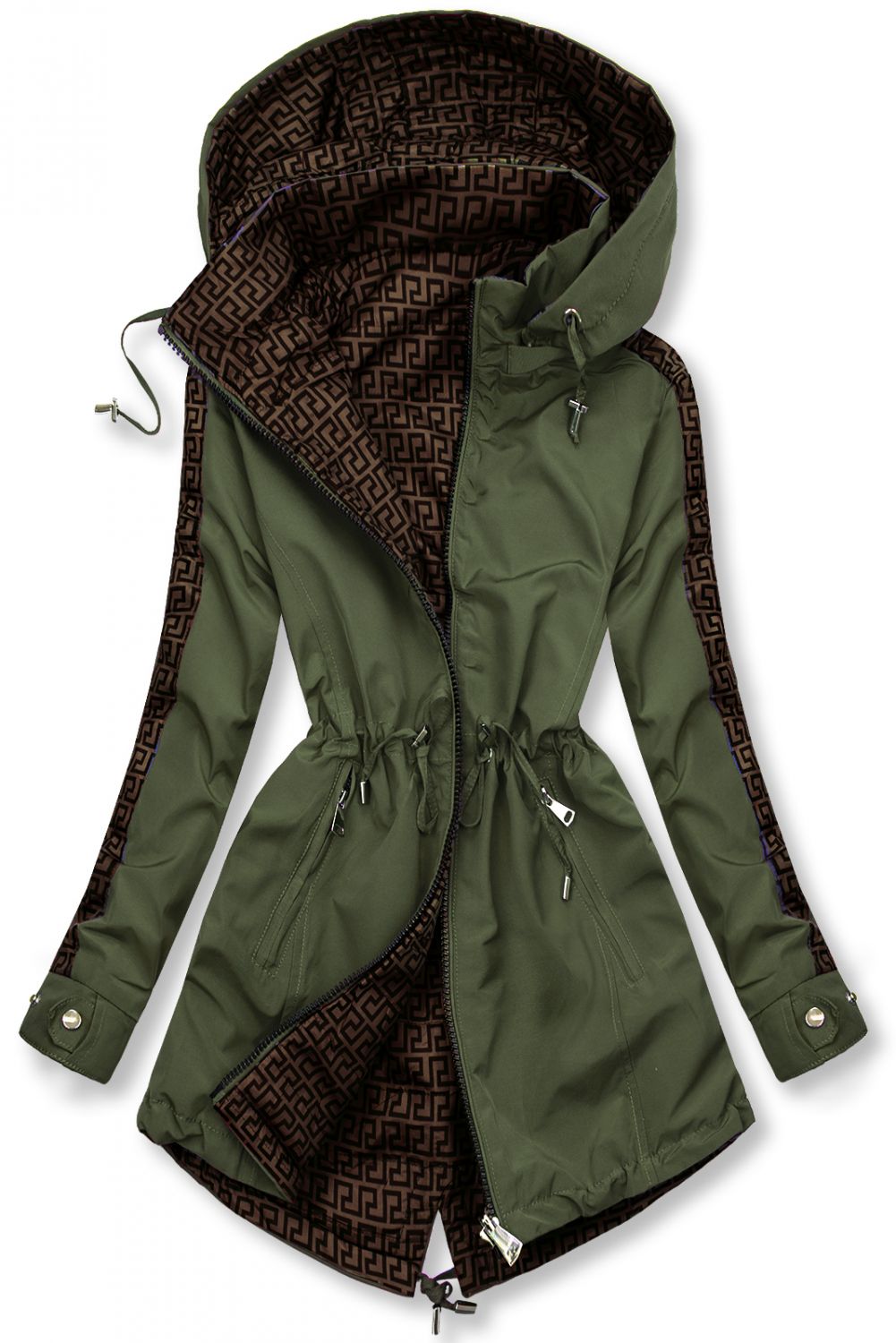 Leichter Parka khaki/braun