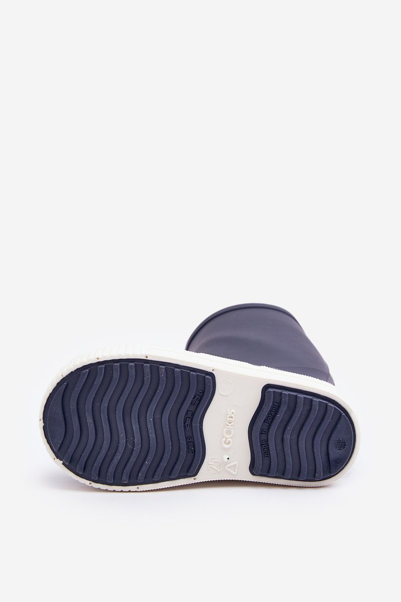 Kinder-Gummistiefel mit Plateausohle, blau