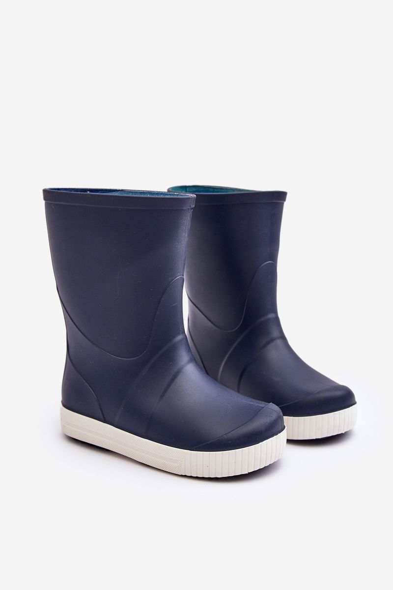 Kinder-Gummistiefel mit Plateausohle, blau