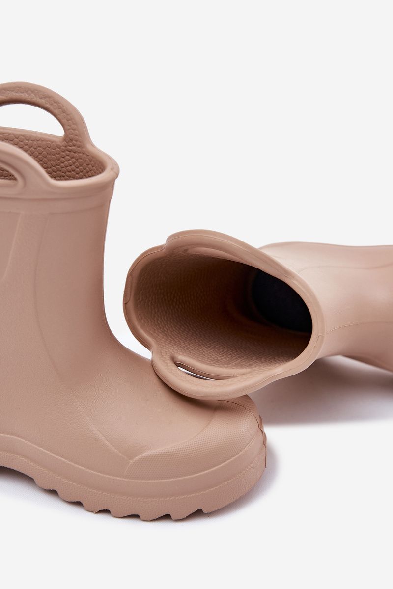 Beige Schaum-Gummistiefel