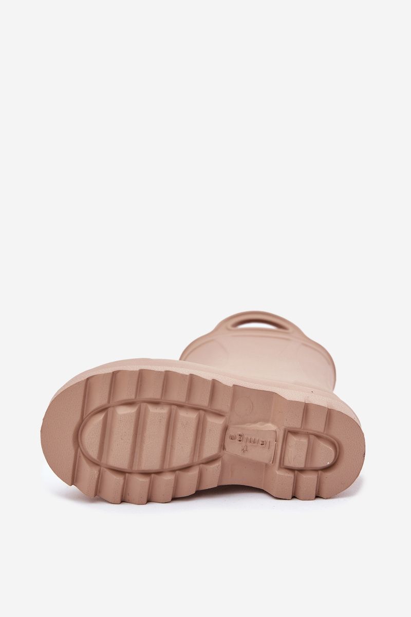 Beige Schaum-Gummistiefel