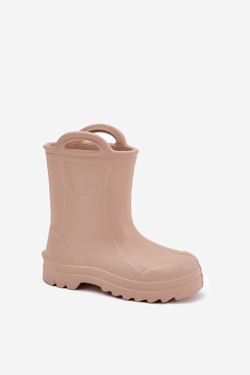 Beige Schaum-Gummistiefel