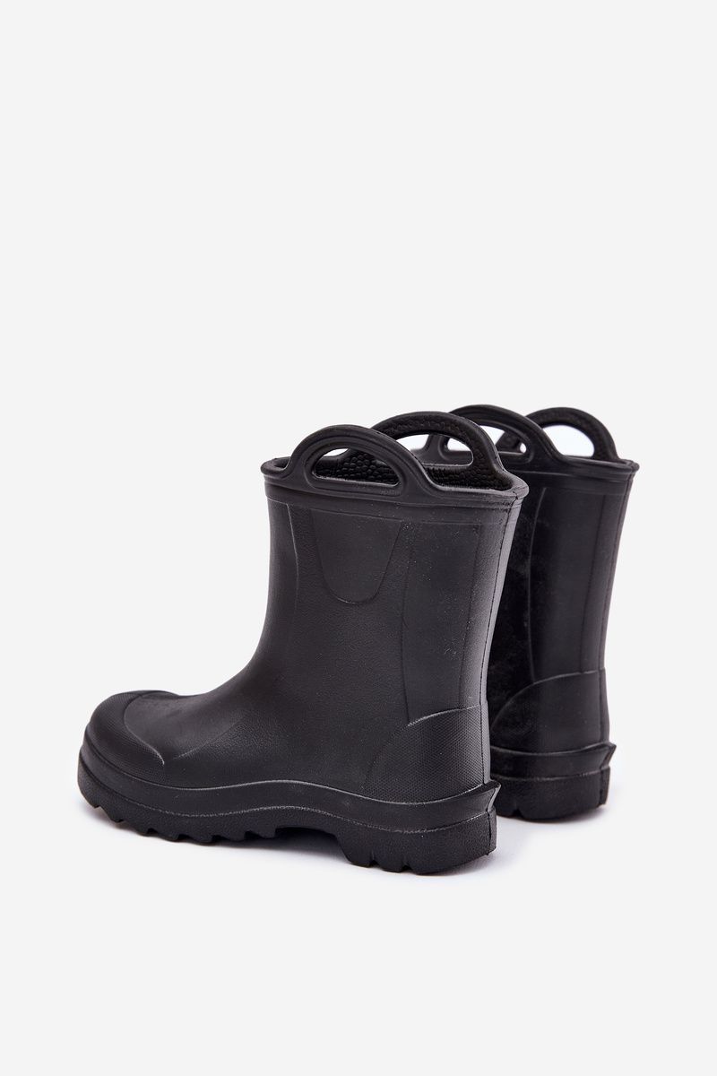 Schwarzer Kinder-Gummistiefel aus Schaumstoff