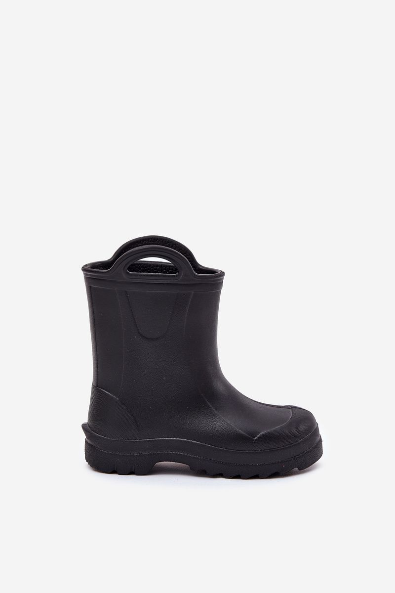 Schwarzer Kinder-Gummistiefel aus Schaumstoff