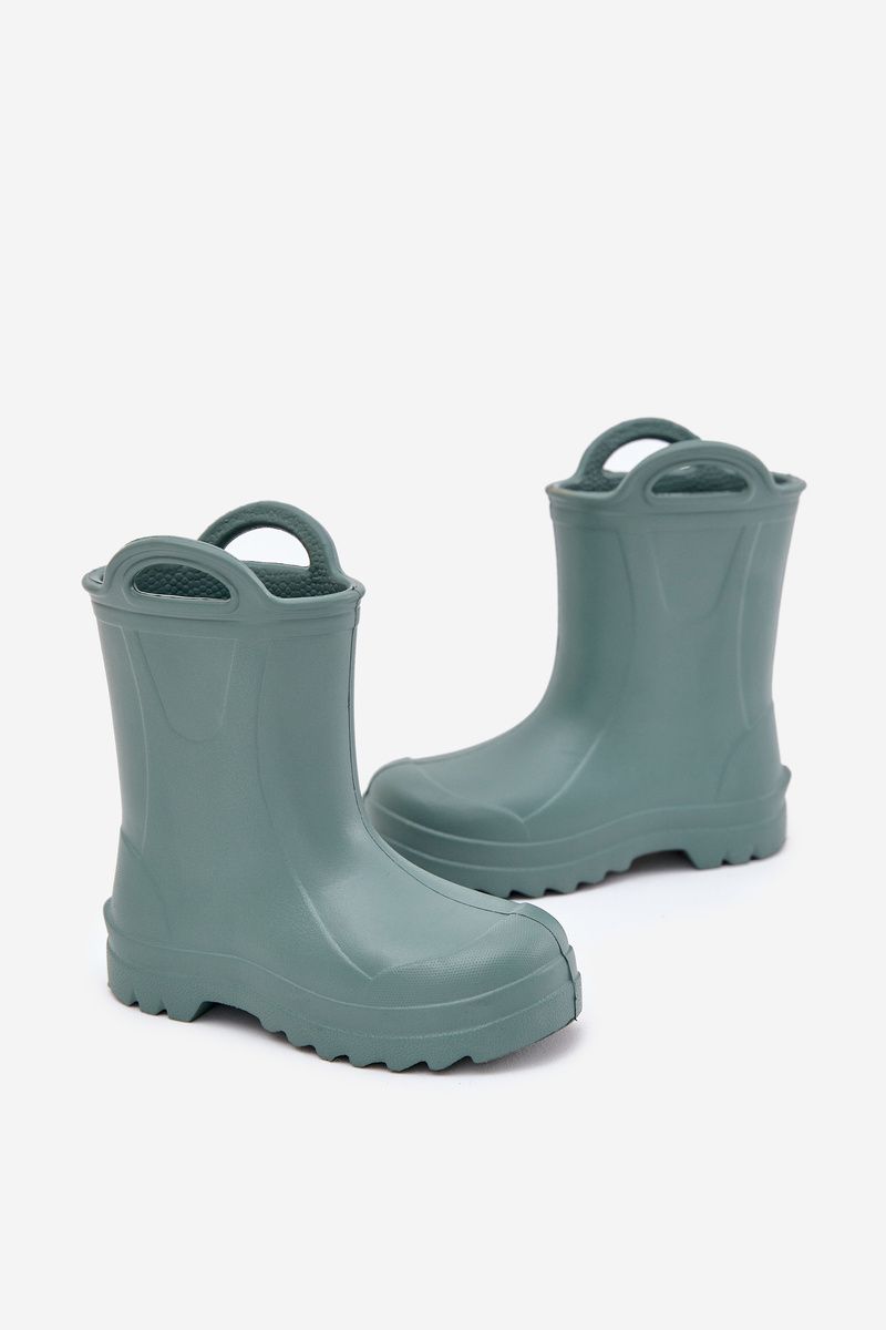 Grüne Schaum-Gummistiefel