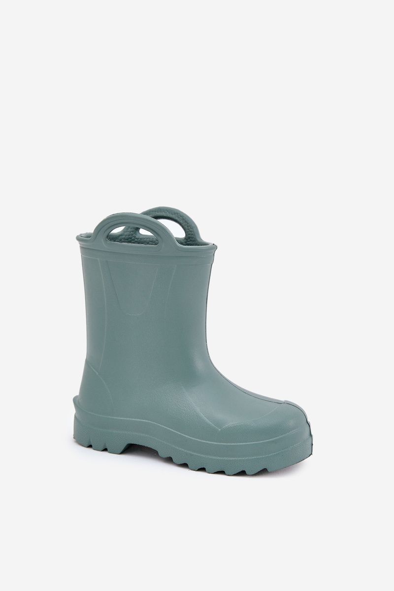 Grüne Schaum-Gummistiefel