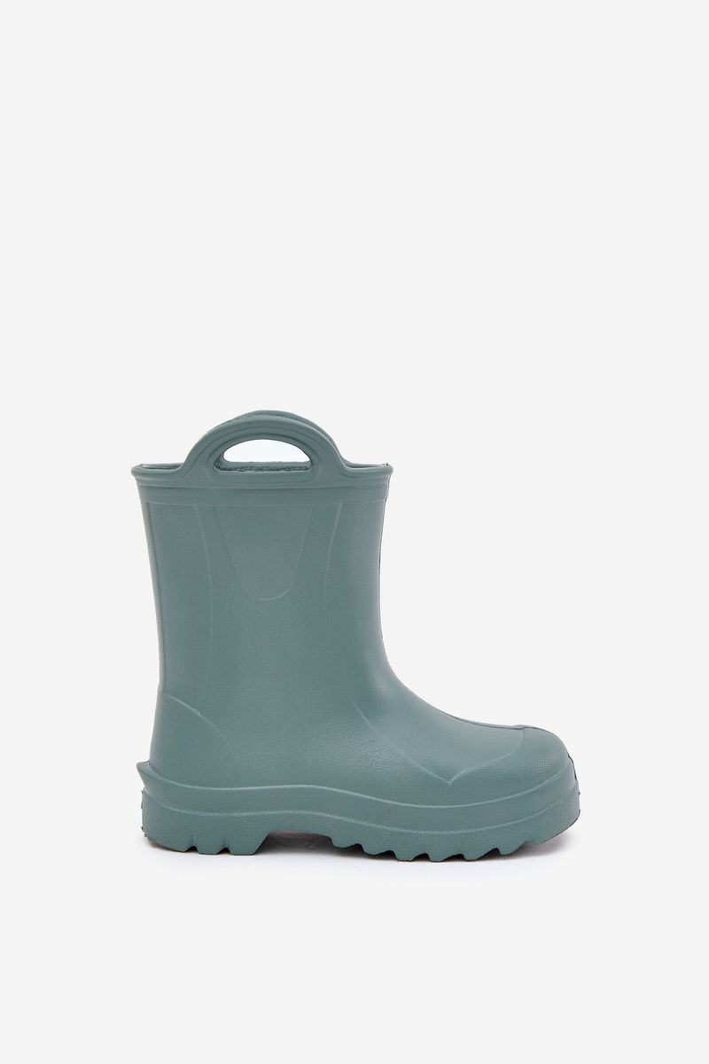 Grüne Schaum-Gummistiefel