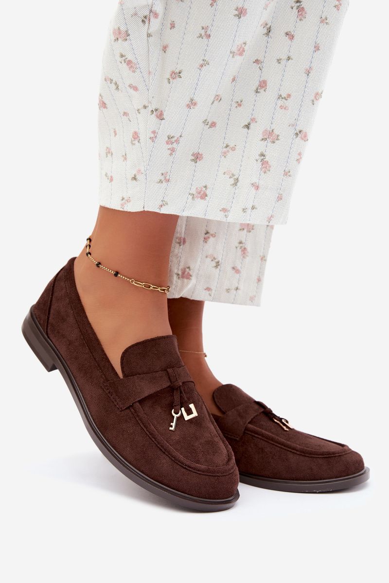 Mokassin aus Eco-Wildleder in Braun