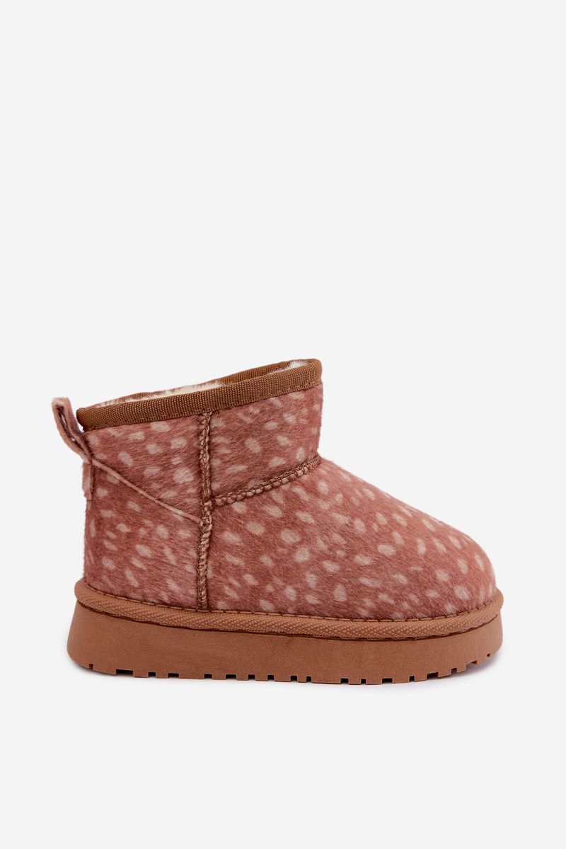 Braune Schneestiefel mit warmem Futter