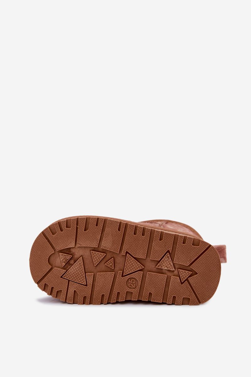 Braune Schneestiefel mit warmem Futter