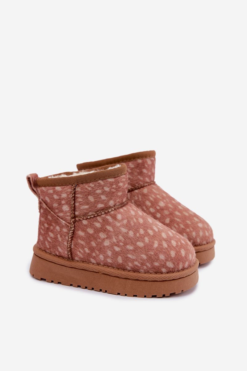 Braune Schneestiefel mit warmem Futter