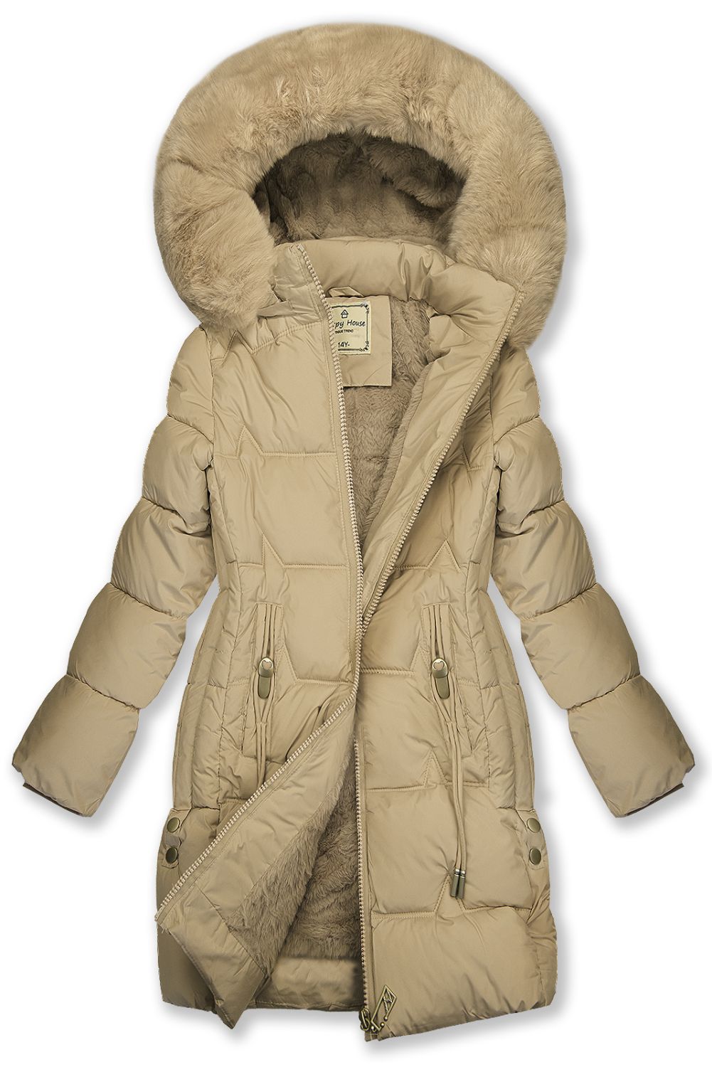 Mädchen Winterjacke Beige