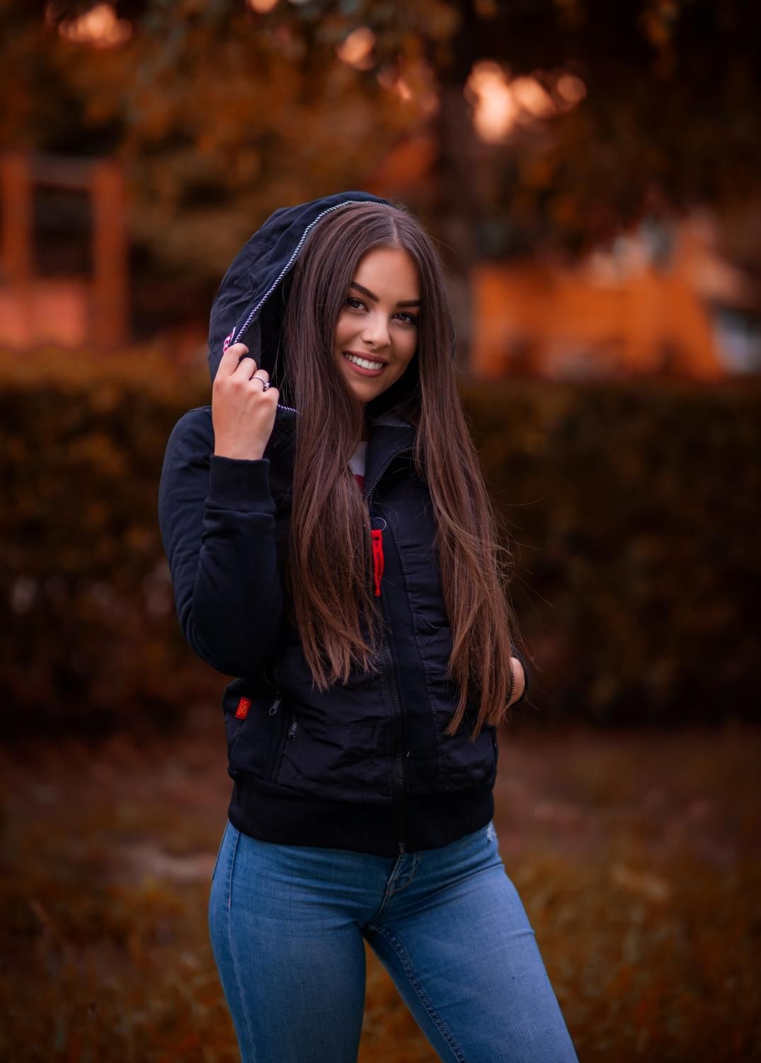Sportliche Sweatjacke dunkelblau