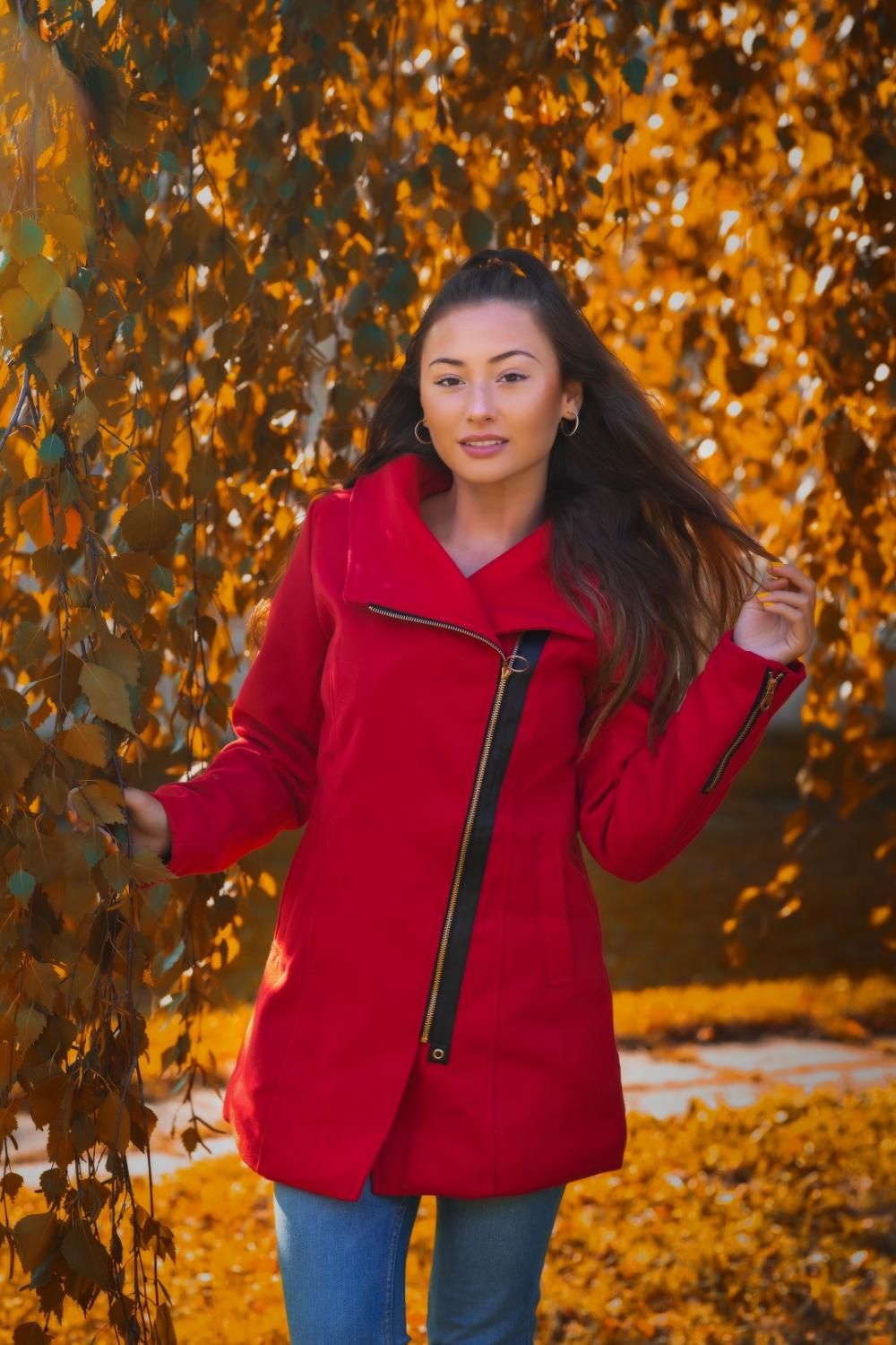 Wintermantel von LHD rot
