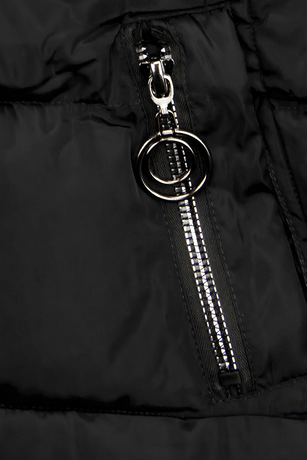 Winterjacke mit Kapuze schwarz
