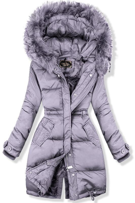 Winterjacke lila