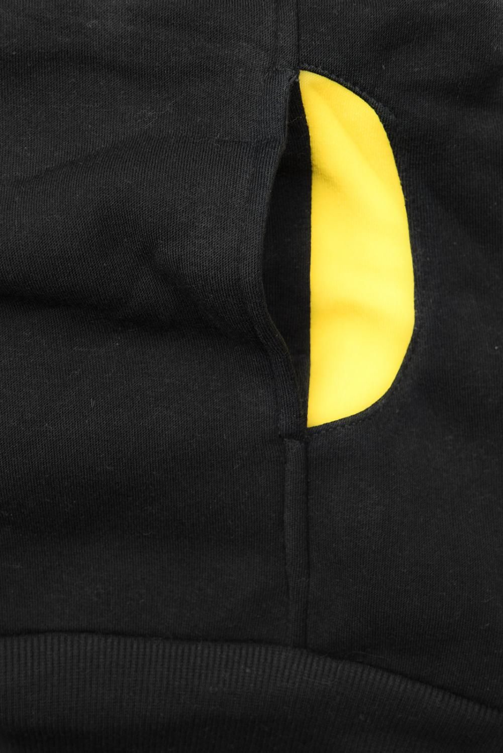 Sweatjacke mit Stehkragen schwarz