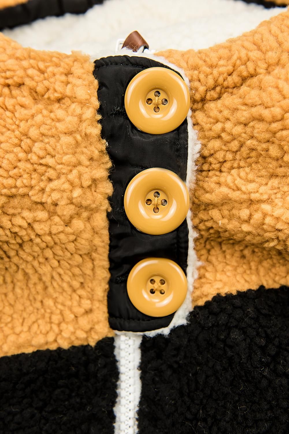Winter Sweatjacke weiß-schwarz