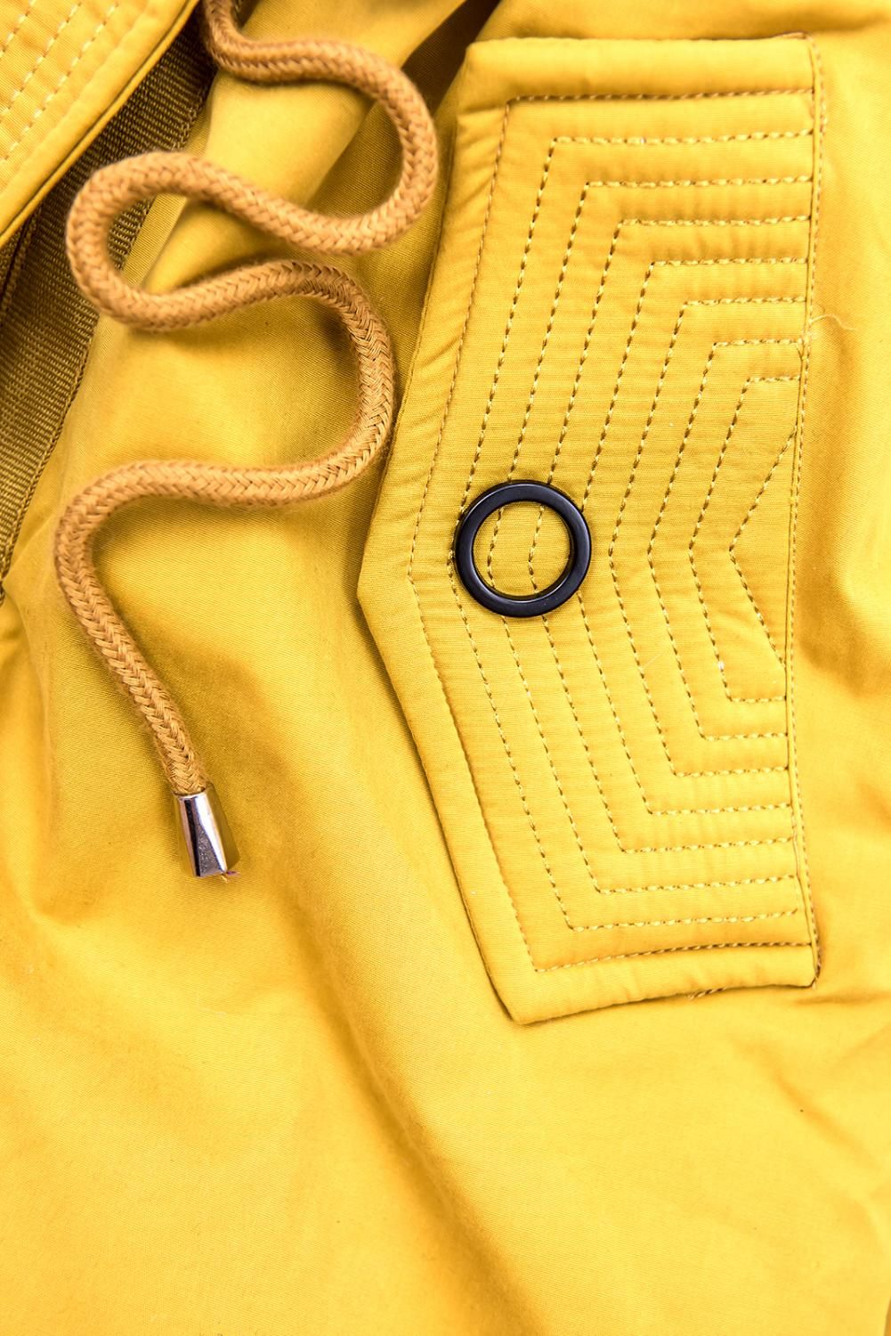 LHD Parka mit abknöpfbarem Kunstfell gelb