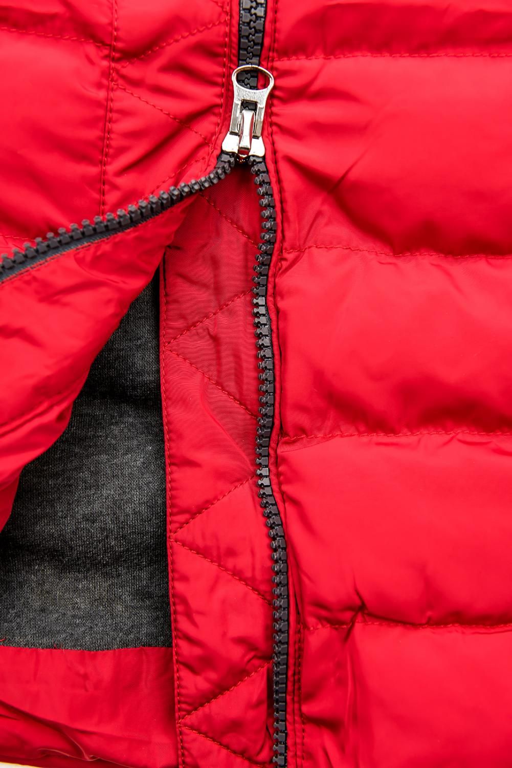 Gesteppte Jacke rot