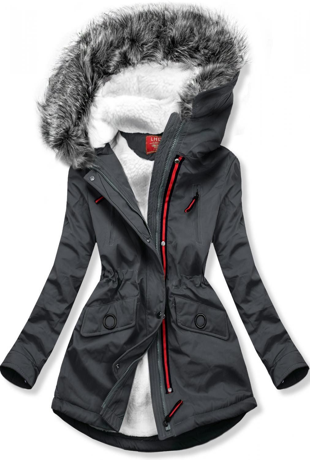 Parkajacke für Herbst/Winter von LHD grau