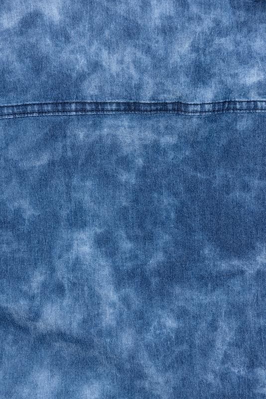 Jeansbluse mit Perlen Plus Size