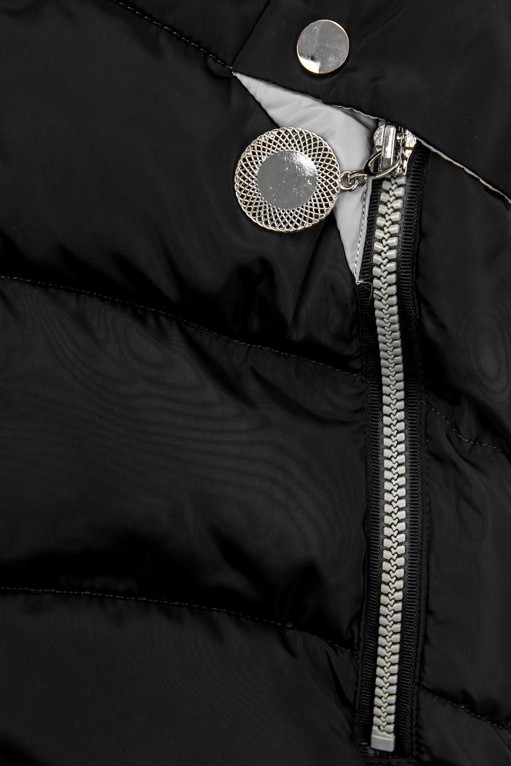 Winter Jacke mit Kapuze schwarz