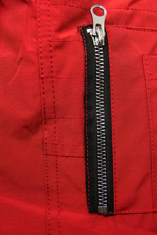Frühlings-Wendejacke  rot/ schwarz