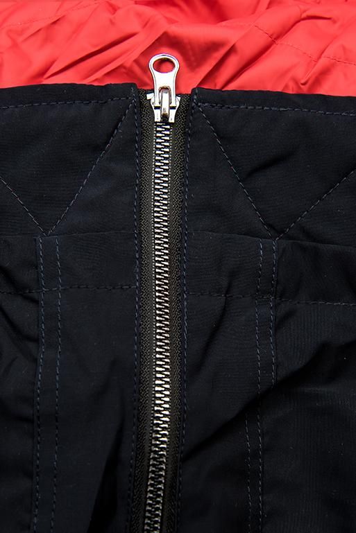 Frühlings-Wendejacke  dunkelblau / rot