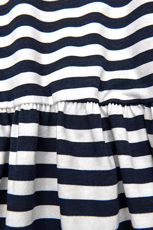 Sommerkleid mit Volants blau/weiß II.