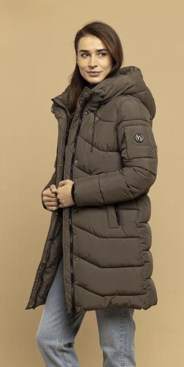 Winterjacke mit Kapuze EVEREST Khaki