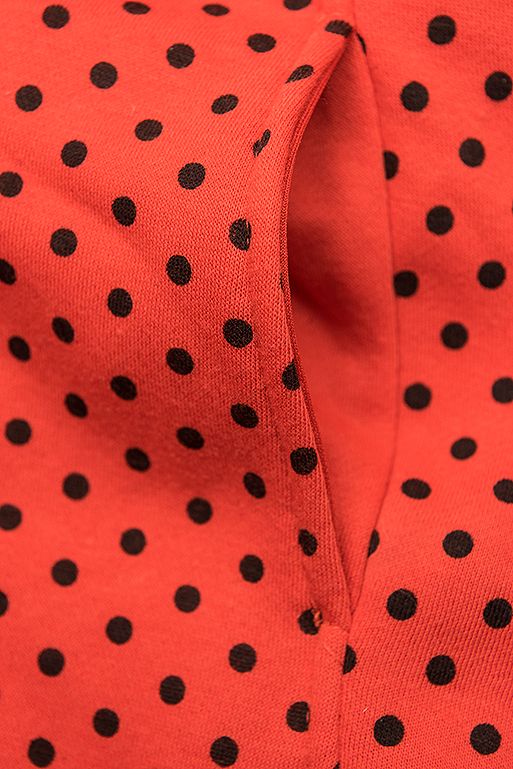 Verlängerte Sweatjacke mit Kapuze orange