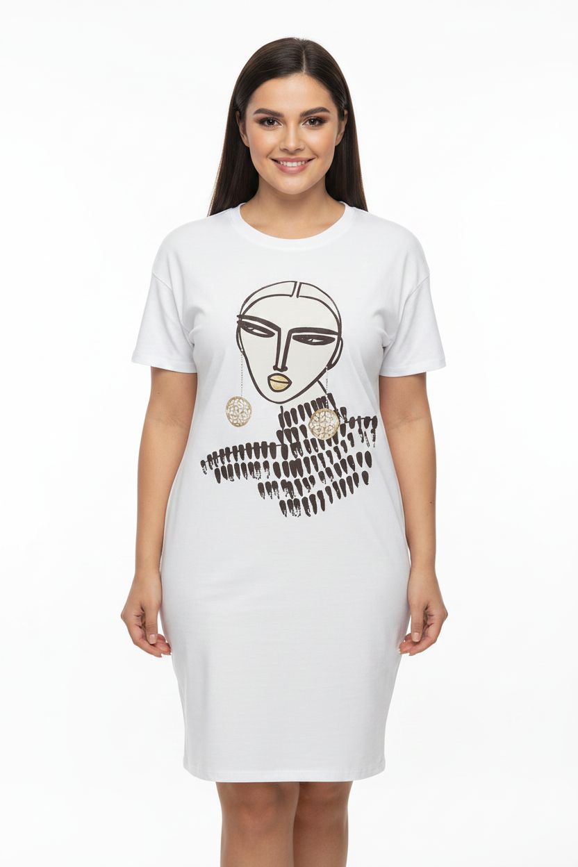 Kleid PLUS-SIZE  MODEL Rosa