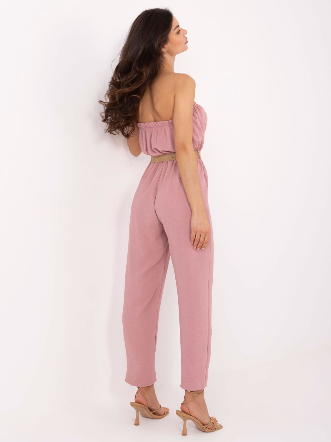 Rosa Overall mit Gürtel RUE PARIS