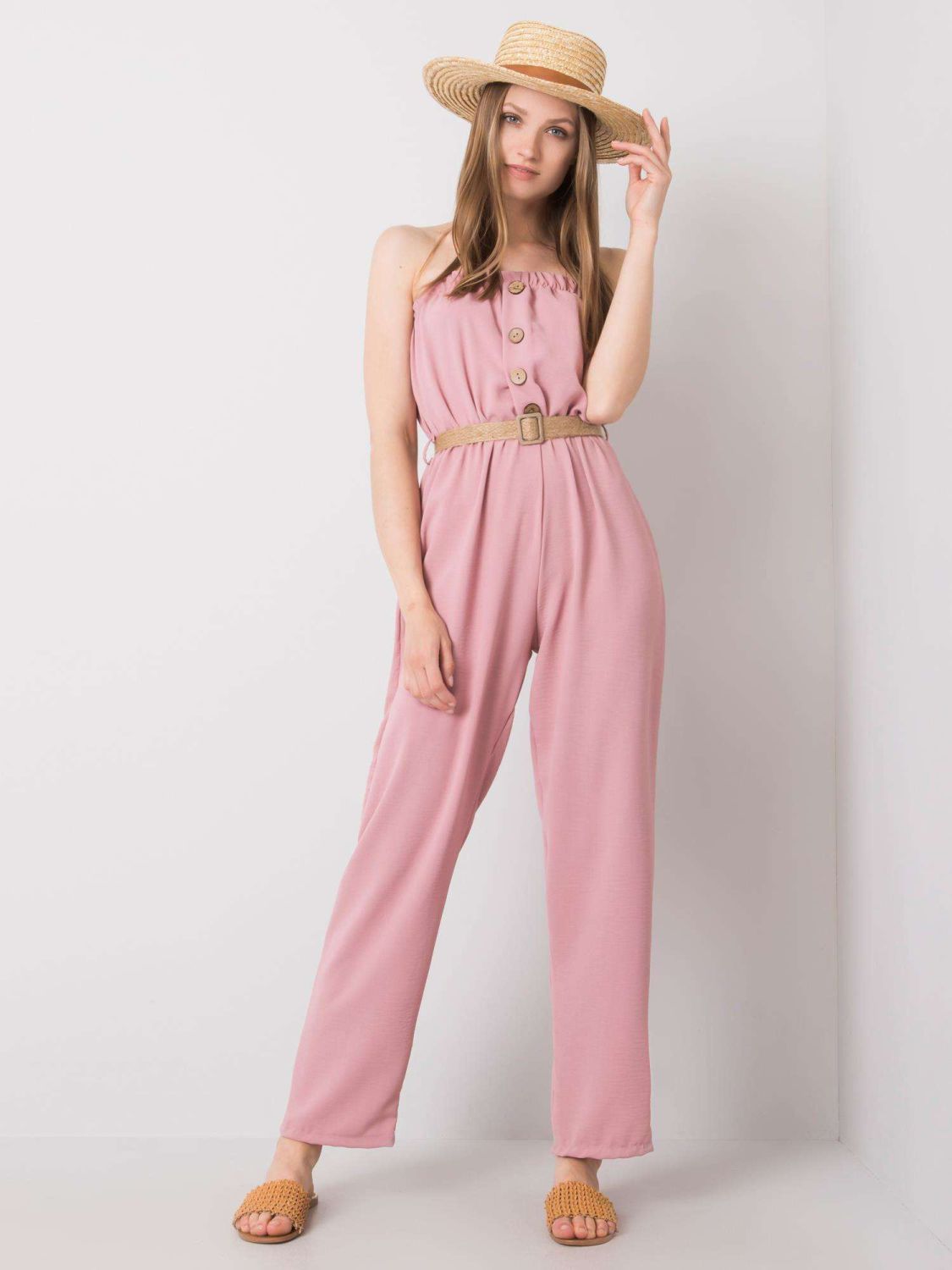 Rosa Overall mit Gürtel RUE PARIS