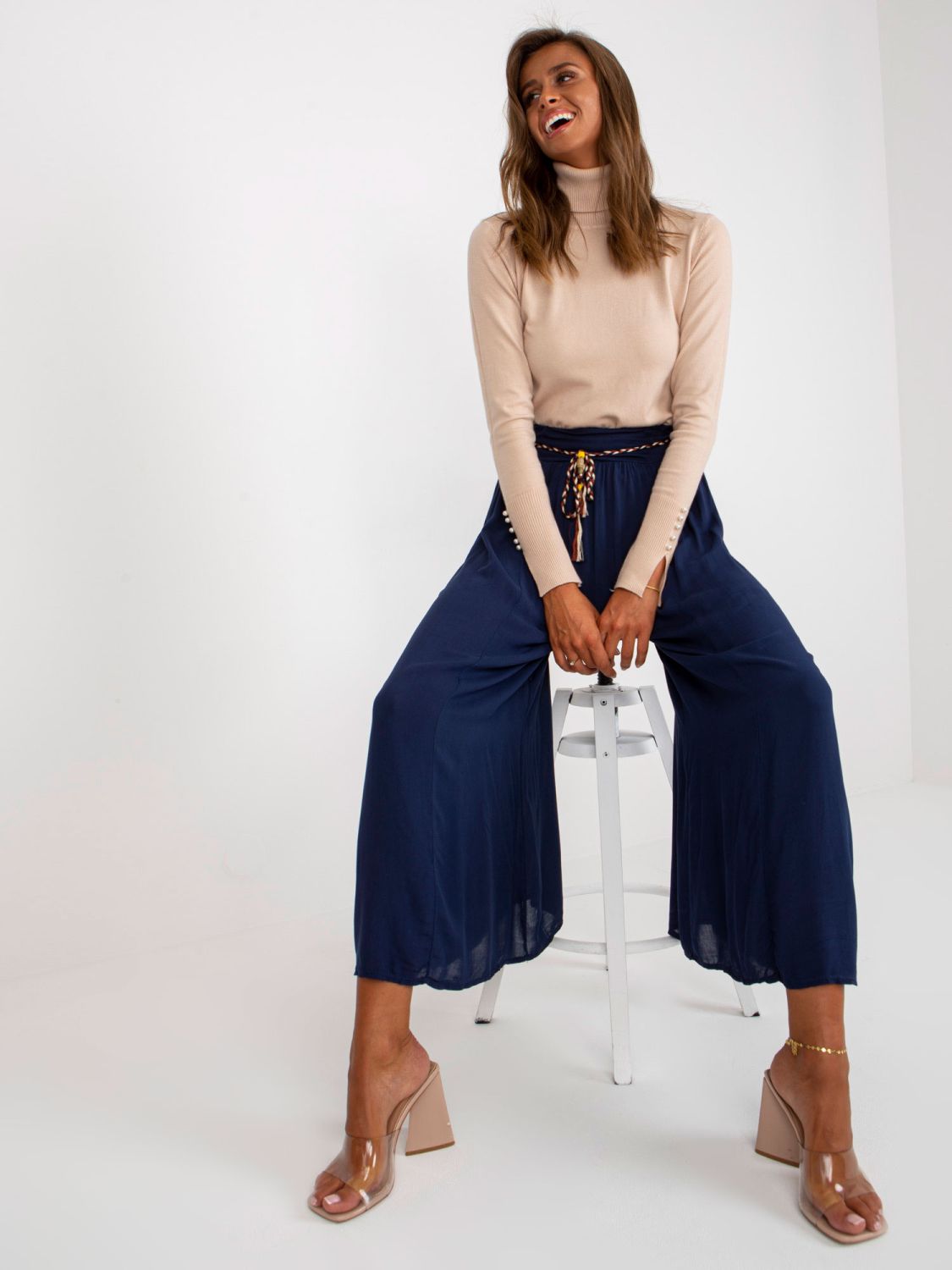 Granatfarbene Palazzo-Hosen Surie OCH BELLA