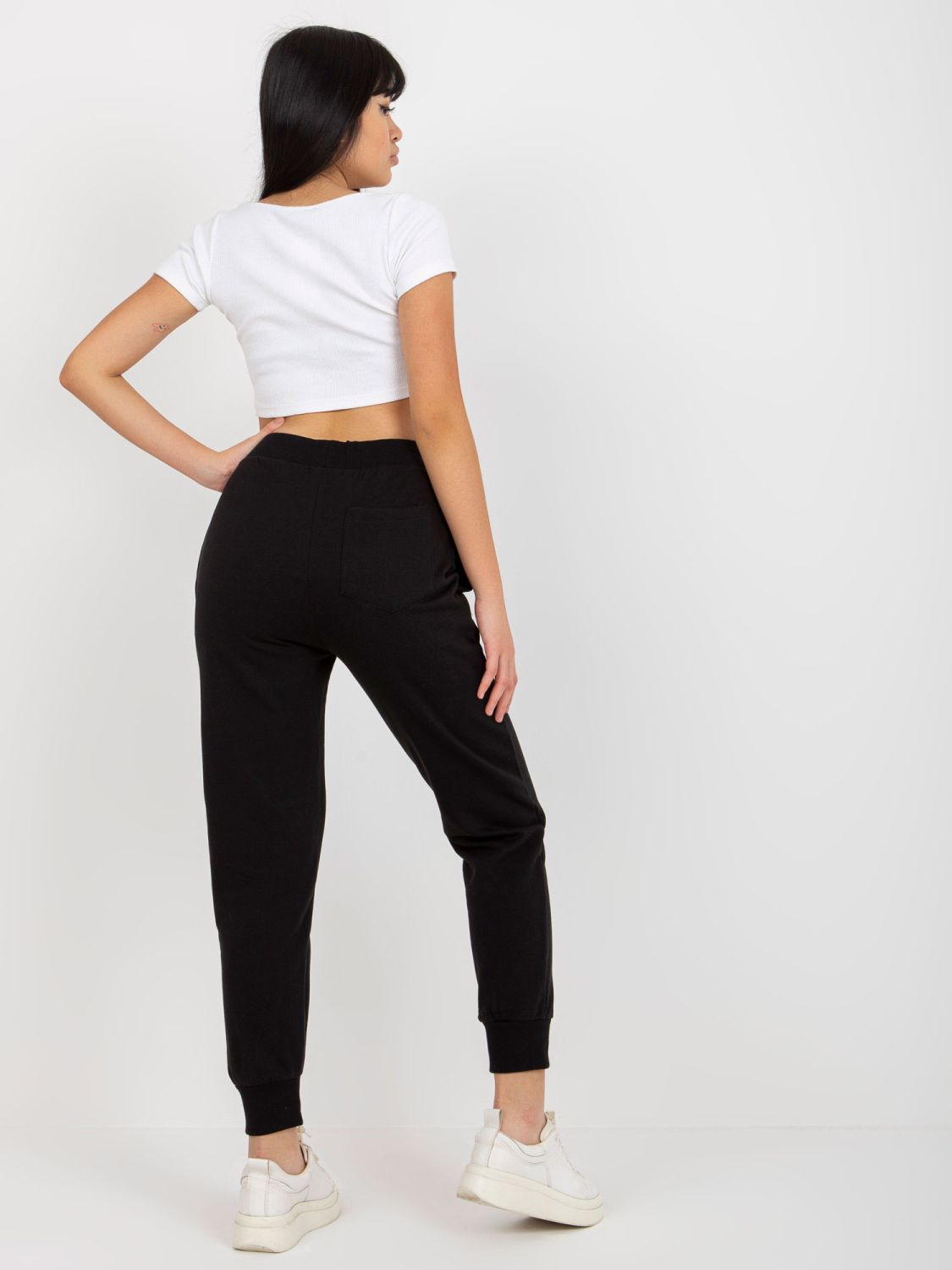 Schwarze gefütterte Jogginghose mit Bindung MAYFLIES