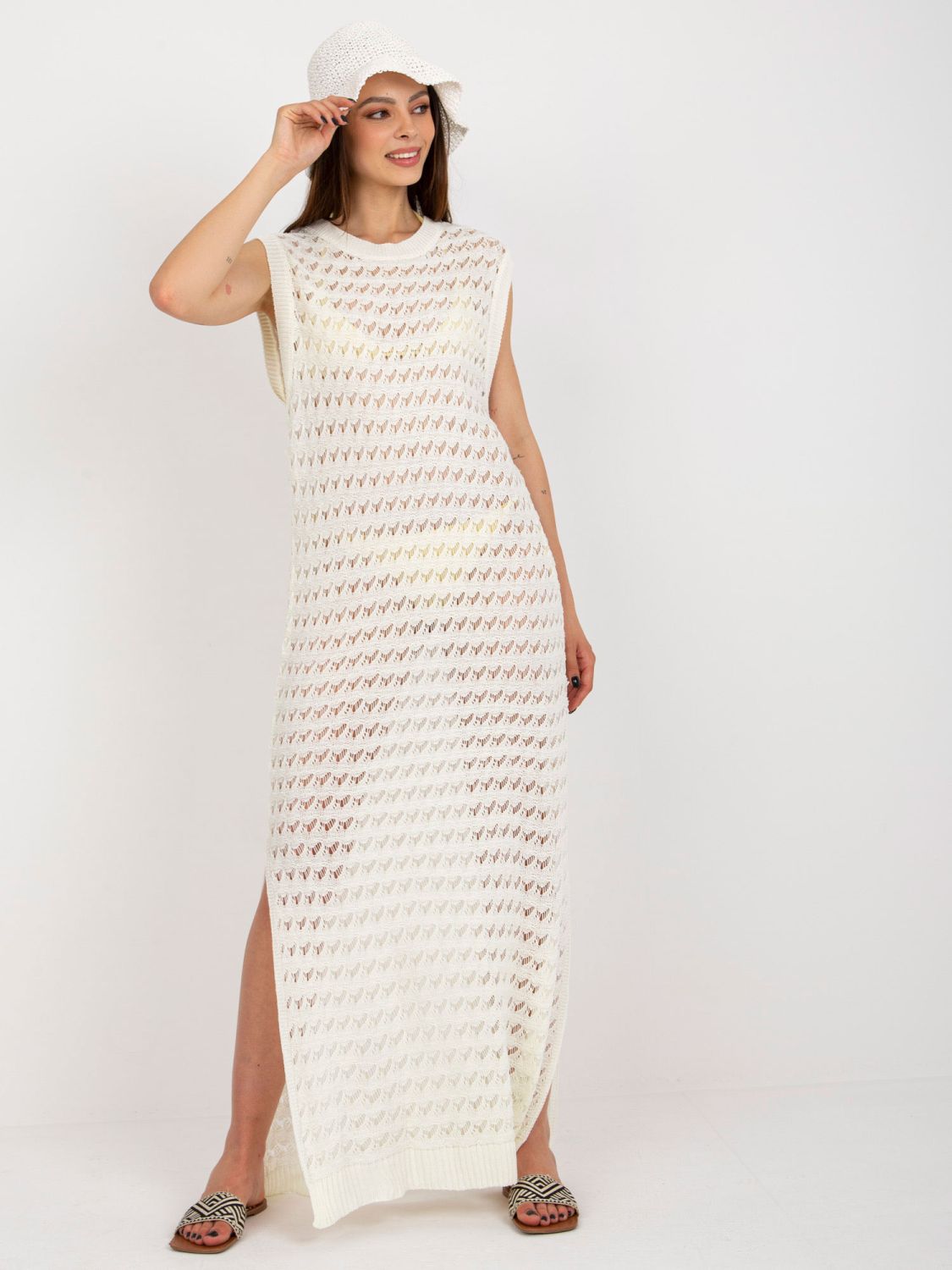 Oversize Maxi Kleid in Ecru