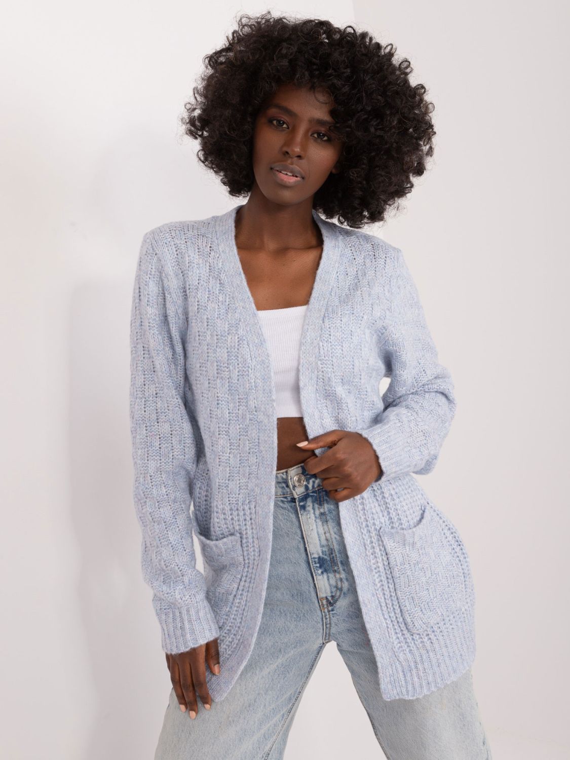 Stylischer Cardigan in Hellblau