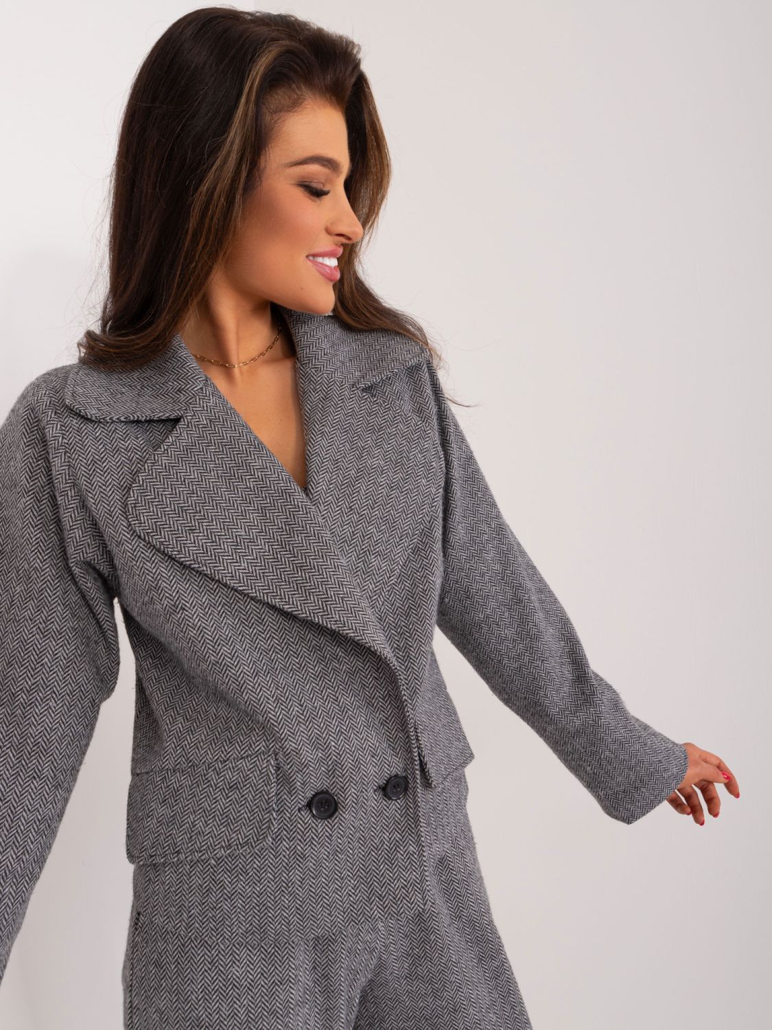 Elegante graue Jacke